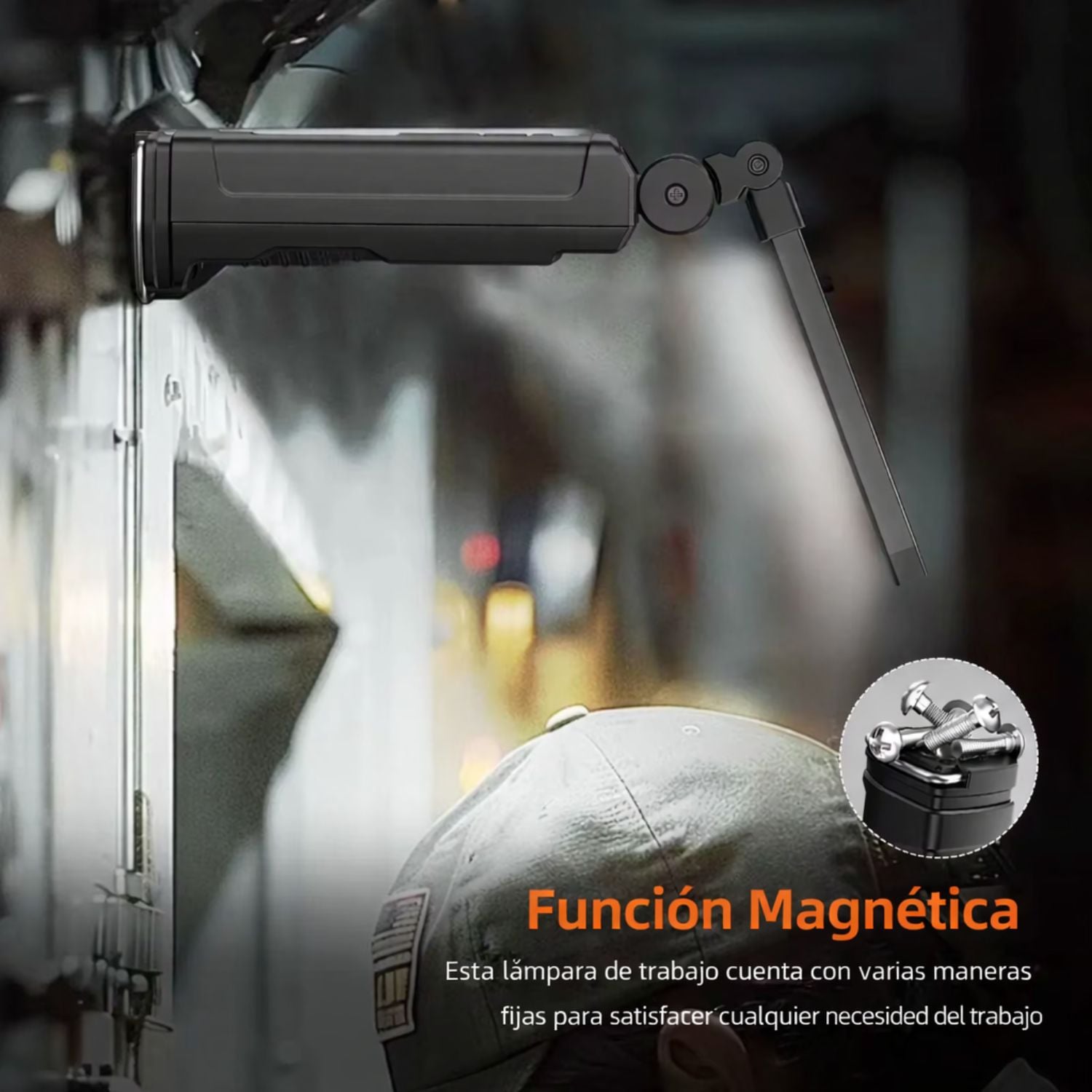 LINTERNA DE TRABAJO COB RECARGABLE 800LM 360° USB-C IMÁN BASE MAGNÉTICA BATERÍA 18650 SUPERFIRE G16-S - 4