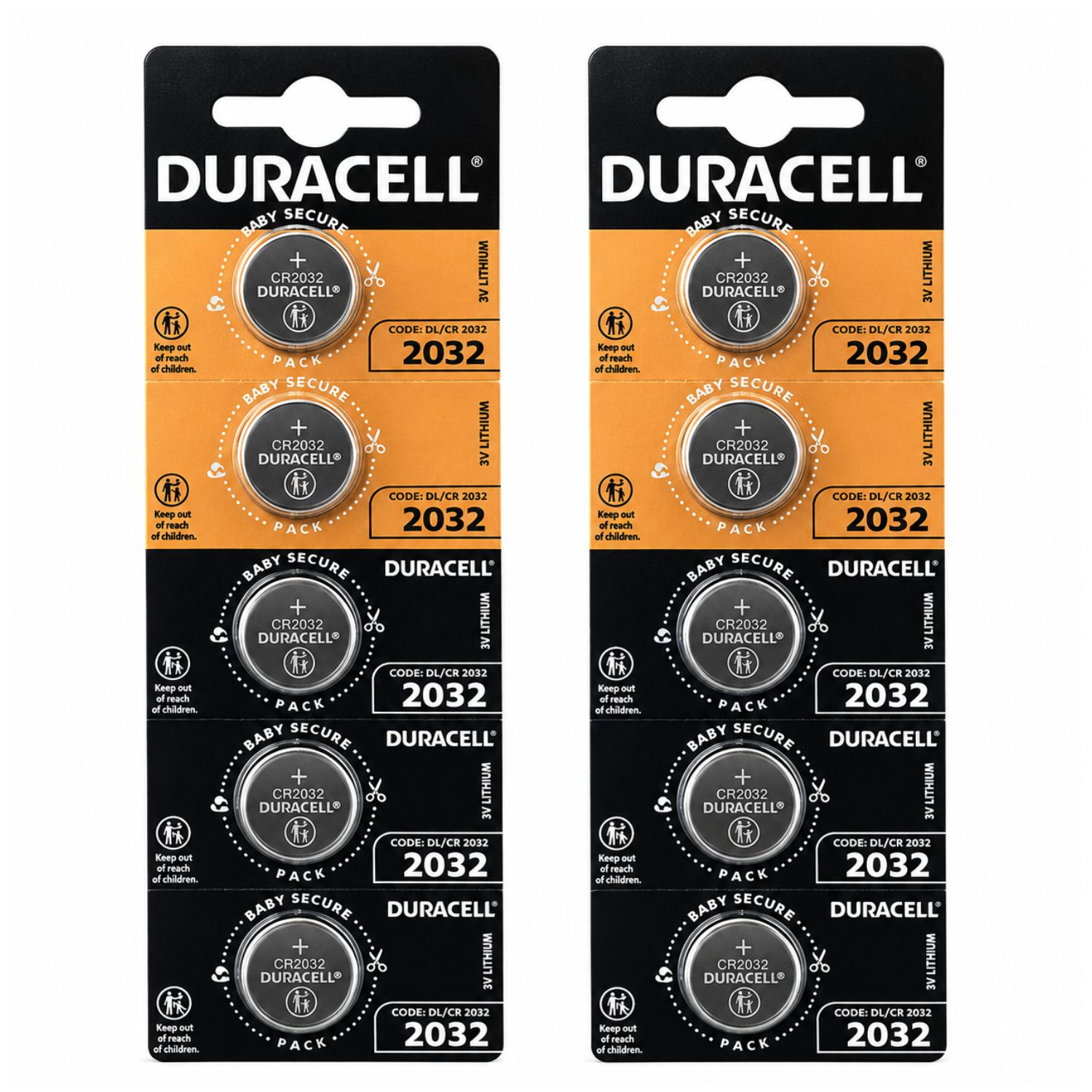 PILAS CR2032 3V DURACELL X 10 UNIDADES - 1