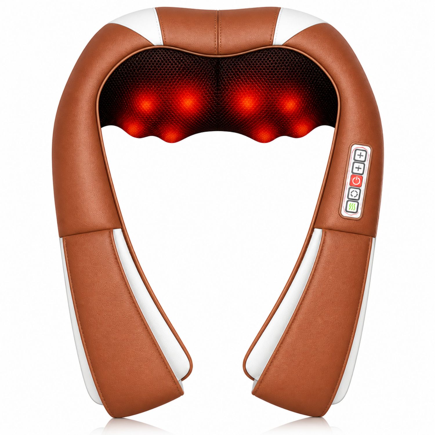 MASAJEADOR SHIATSU CUELLO ESPALDA CON CALOR RECARGABLE - 1