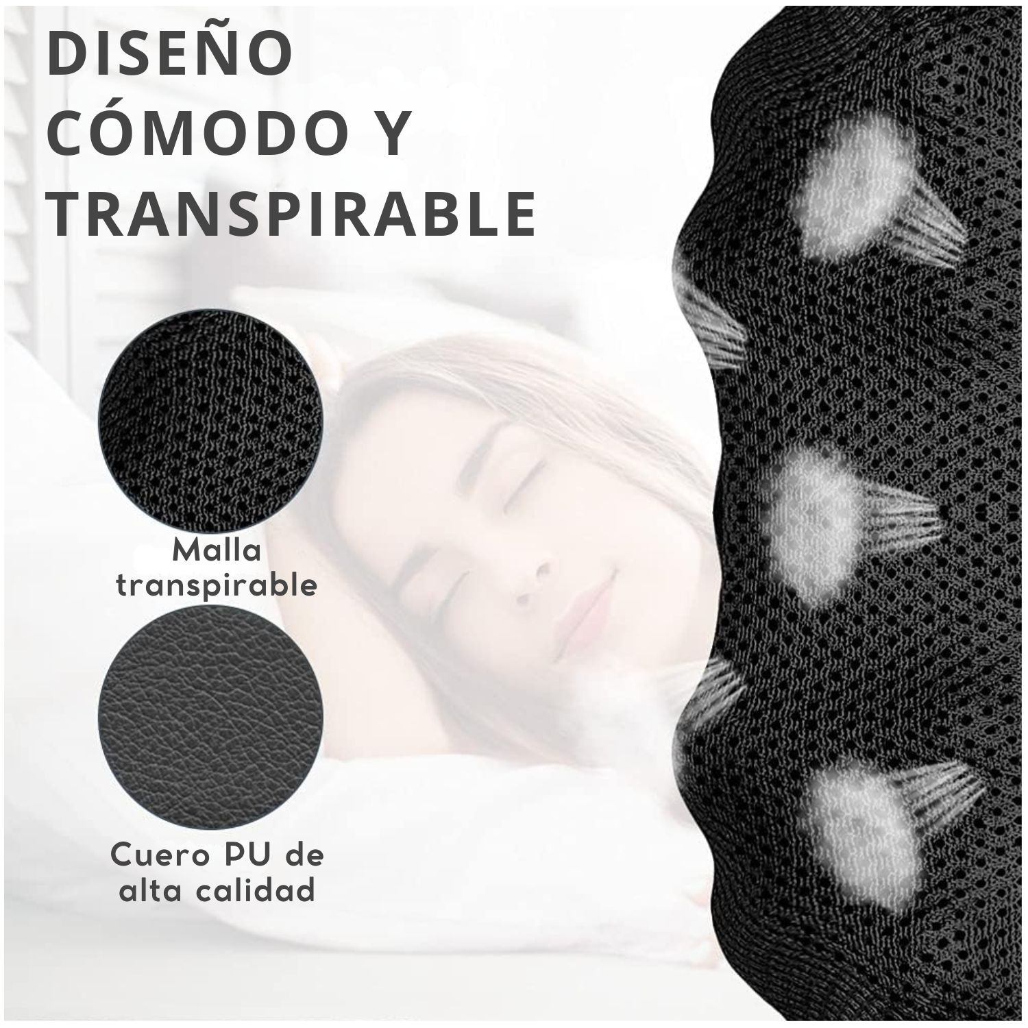 MASAJEADOR SHIATSU CUELLO ESPALDA CON CALOR RECARGABLE - 4