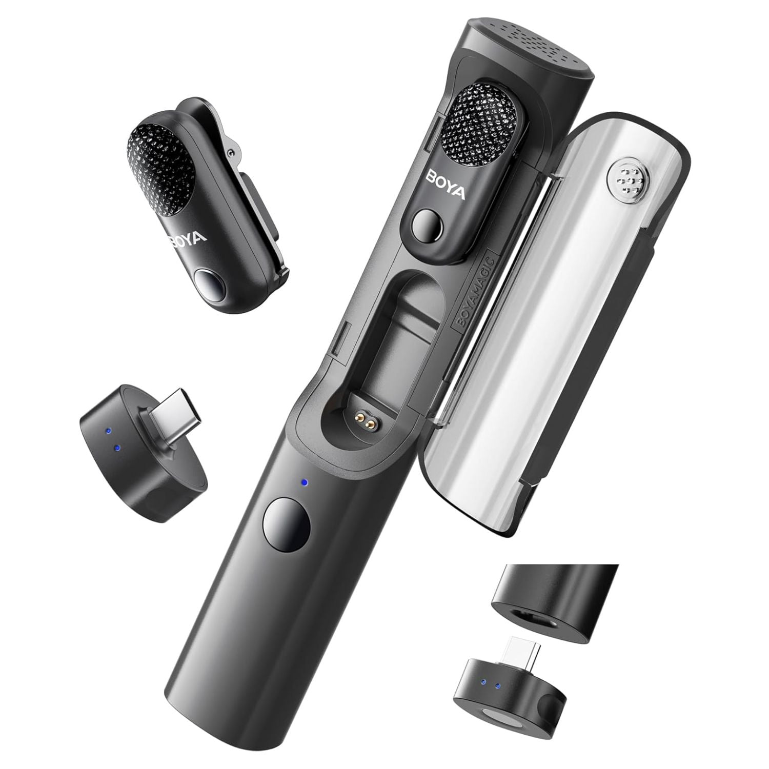 MICRÓFONO INALÁMBRICO 4 EN 1 BOYA MAGIC-05 USB-C CON CANCELACIÓN DE RUIDO - 1