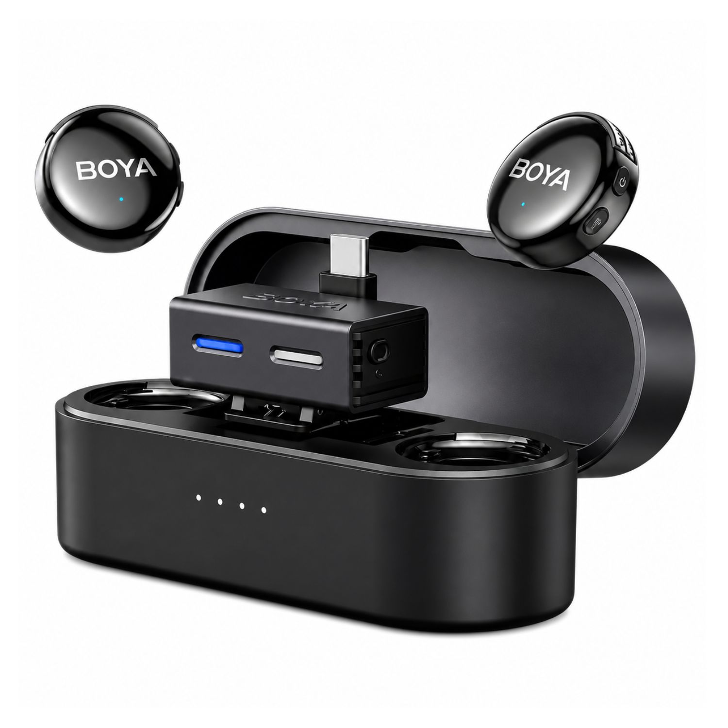 MICRÓFONO INALÁMBRICO PROFESIONAL USB-C CON CANCELACIÓN DE RUIDO IA BOYA BOYALINK 3-02 - 1
