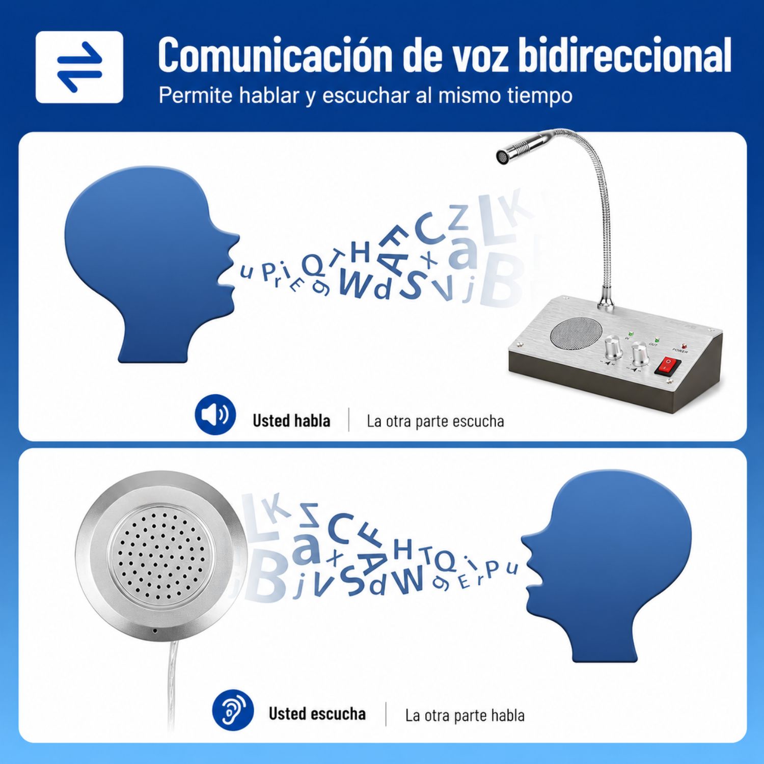 INTERCOMUNICADOR PARA VENTANAS CON AUDIO BIDIRECCIONAL INTERFONO ANTI RUIDO - 4