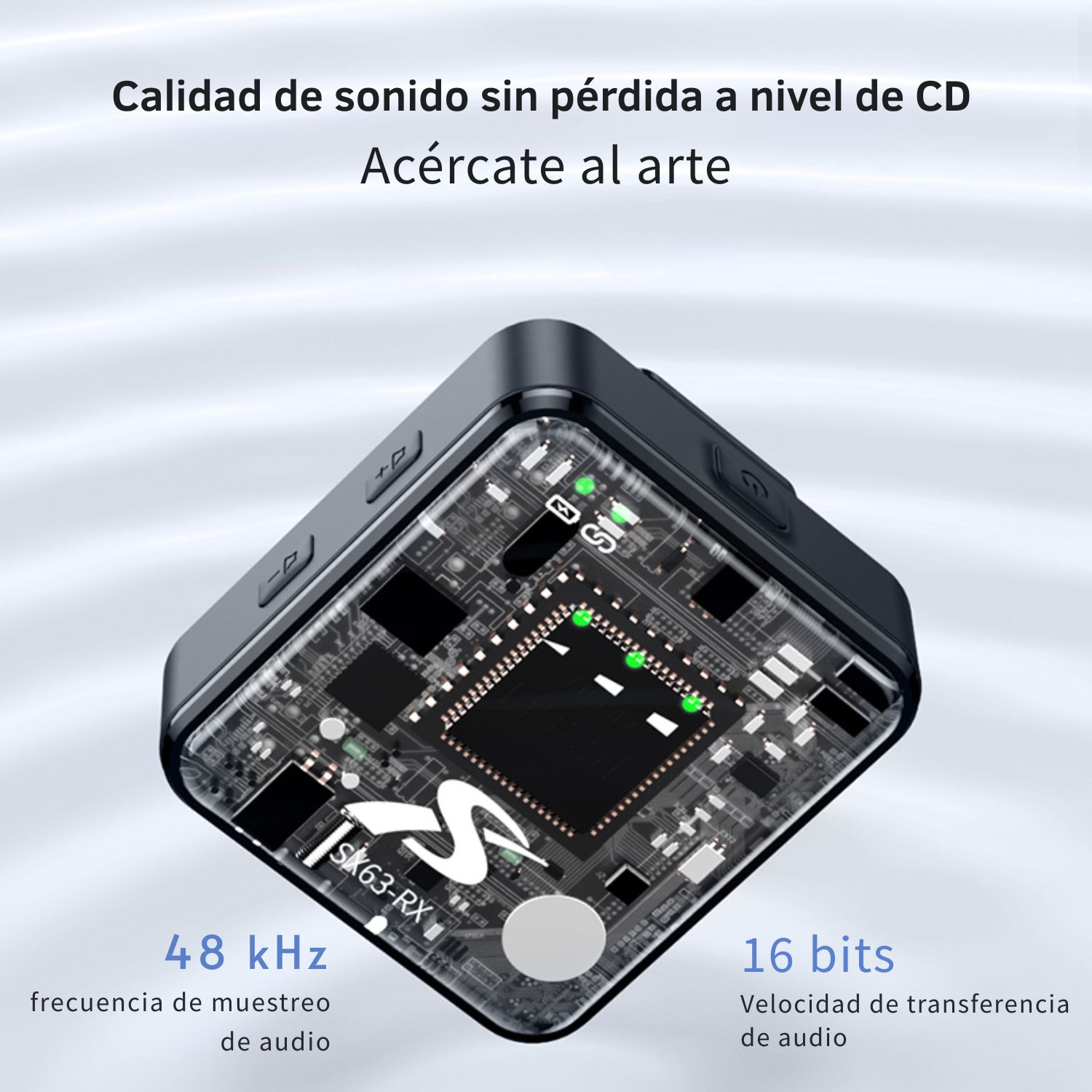 MICRÓFONOS INALÁMBRICOS LAVALIER SX63 4 EN 1 PARA CELULAR Y CÁMARA CON BASE DE CARGA - 2