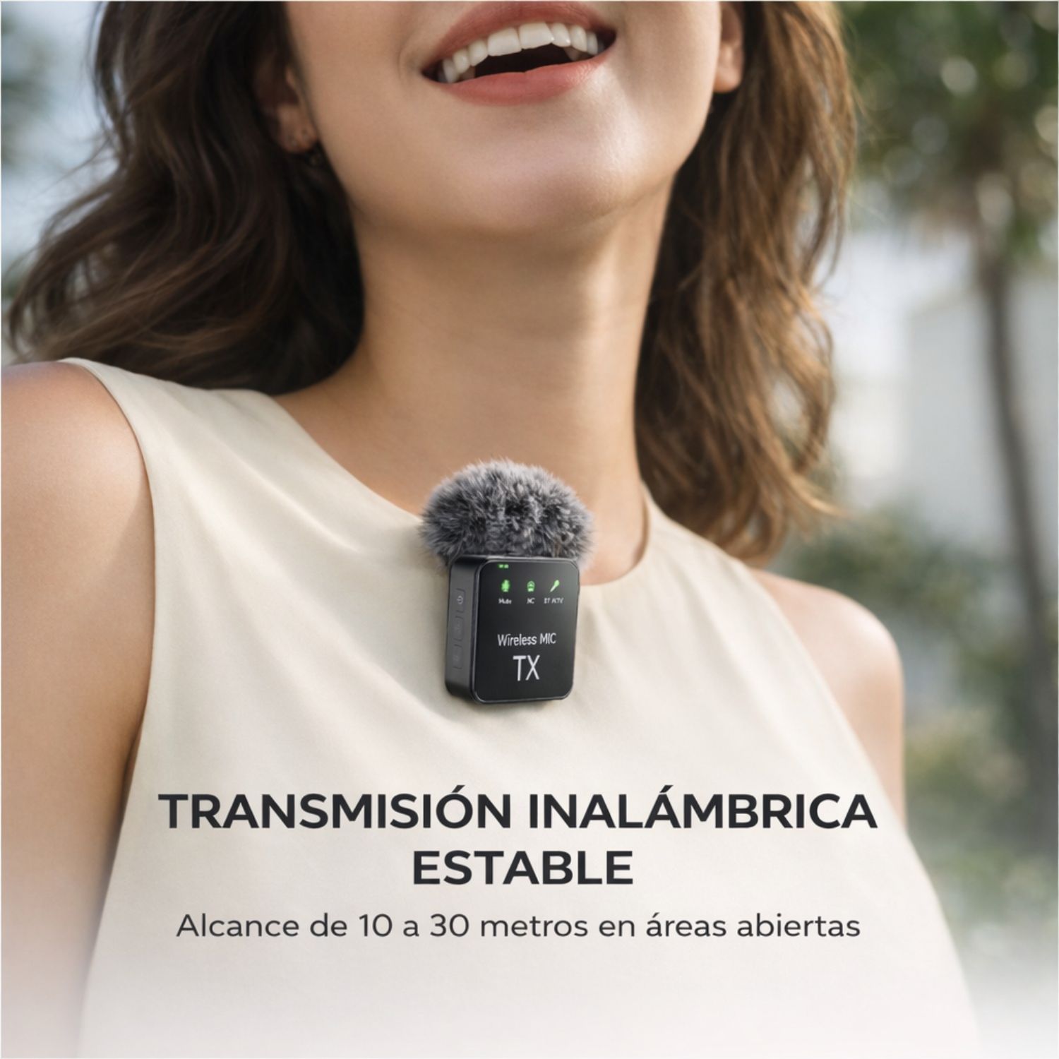 MICRÓFONOS INALÁMBRICOS LAVALIER SX63 4 EN 1 PARA CELULAR Y CÁMARA CON BASE DE CARGA - 3