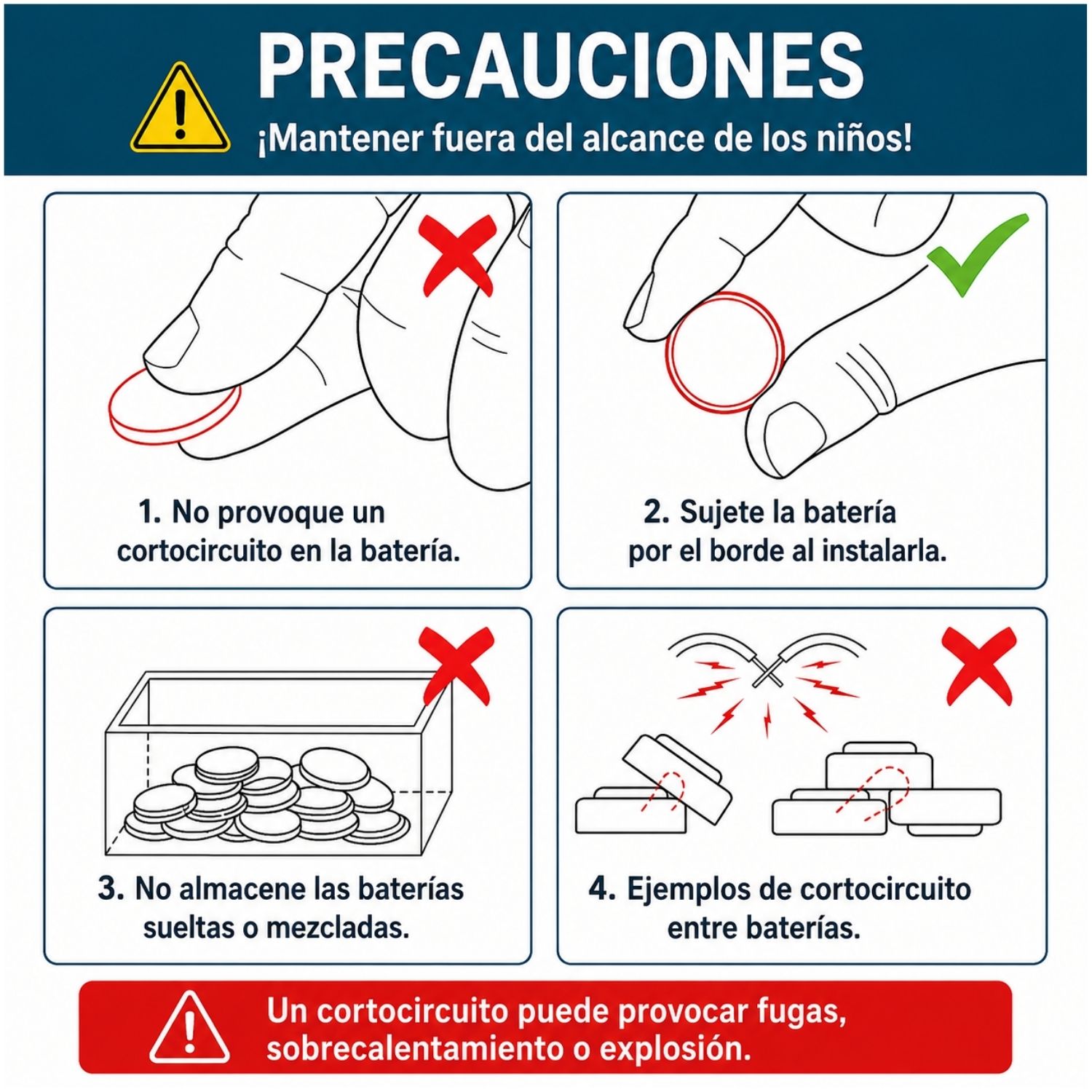 PILA BOTÓN CR2025 3V LITIO PACK 10 UNIDADES - 5