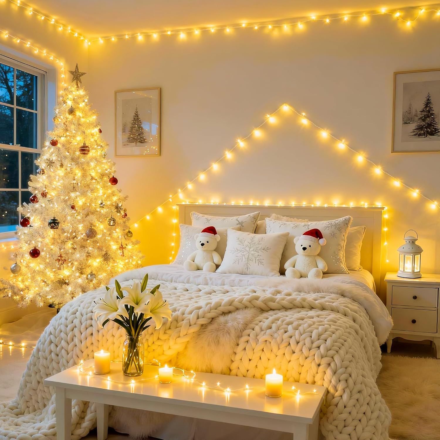 LUCES DE NAVIDAD TIPO DIAMANTE 400 LED 50M CABLE TRANSPARENTE - 2