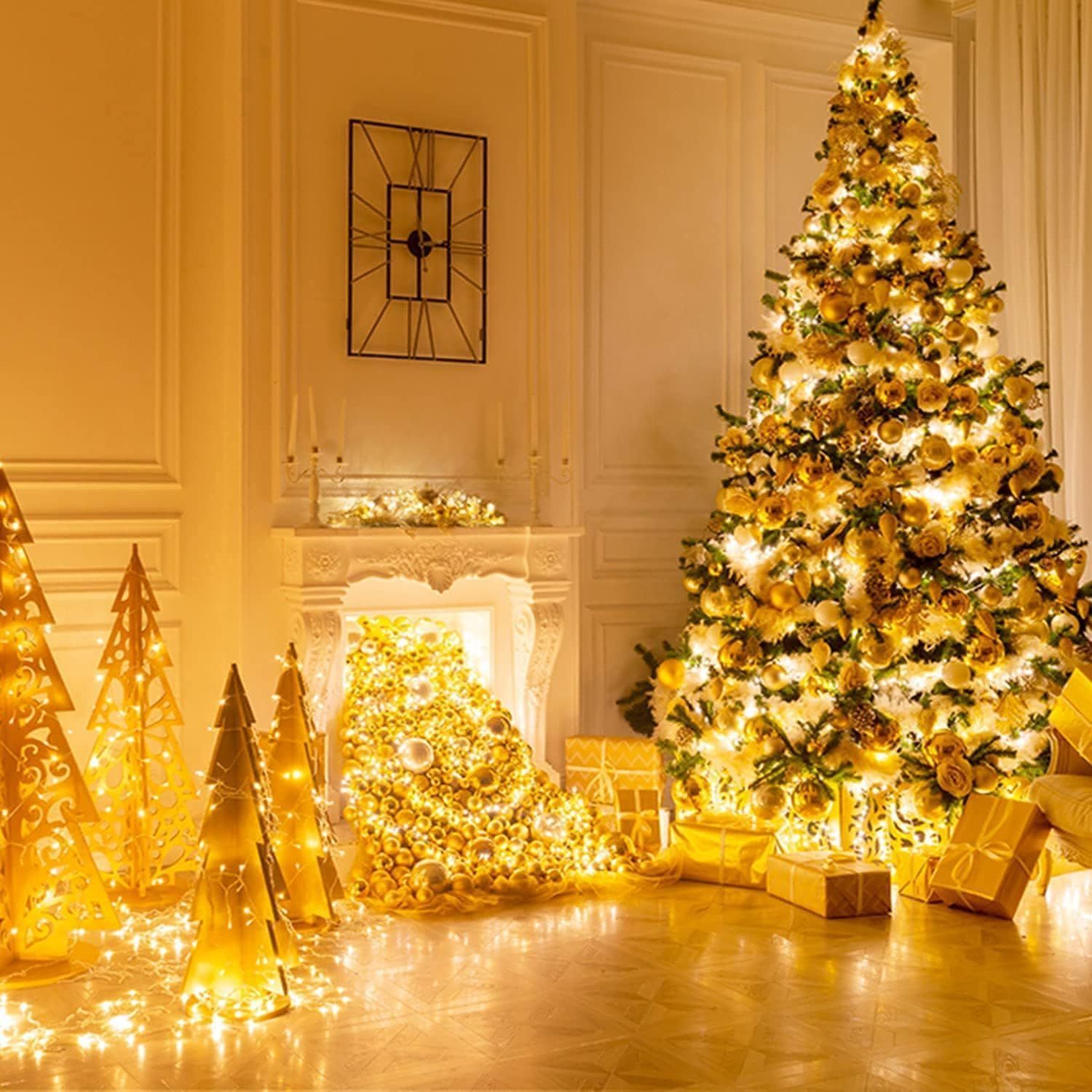 LUCES DE NAVIDAD TIPO DIAMANTE 400 LED 50M CABLE TRANSPARENTE - 3