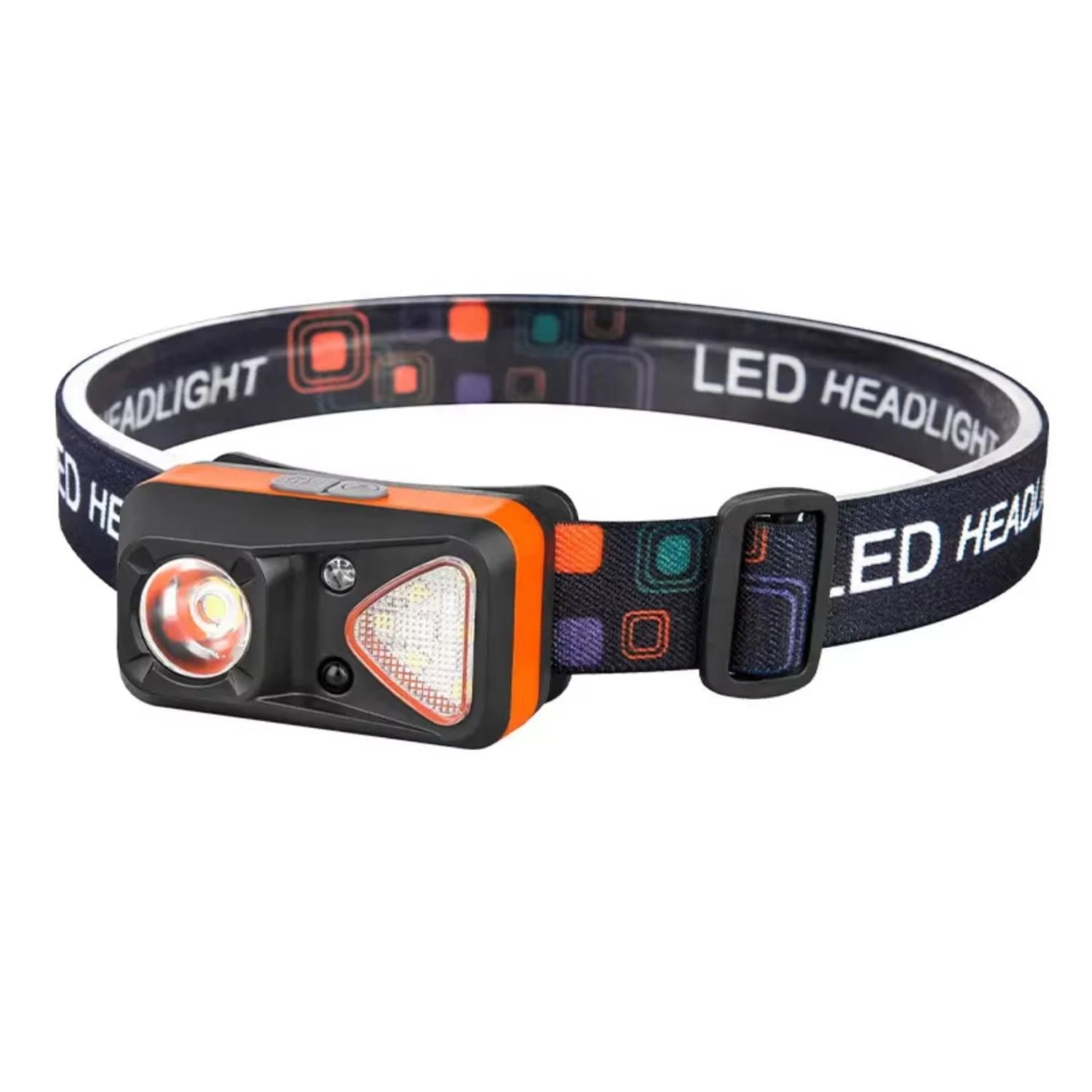LINTERNA FRONTAL LED RECARGABLE CON SENSOR DE MOVIMIENTO USB TIPO-C 6 MODOS IPX4 - 1