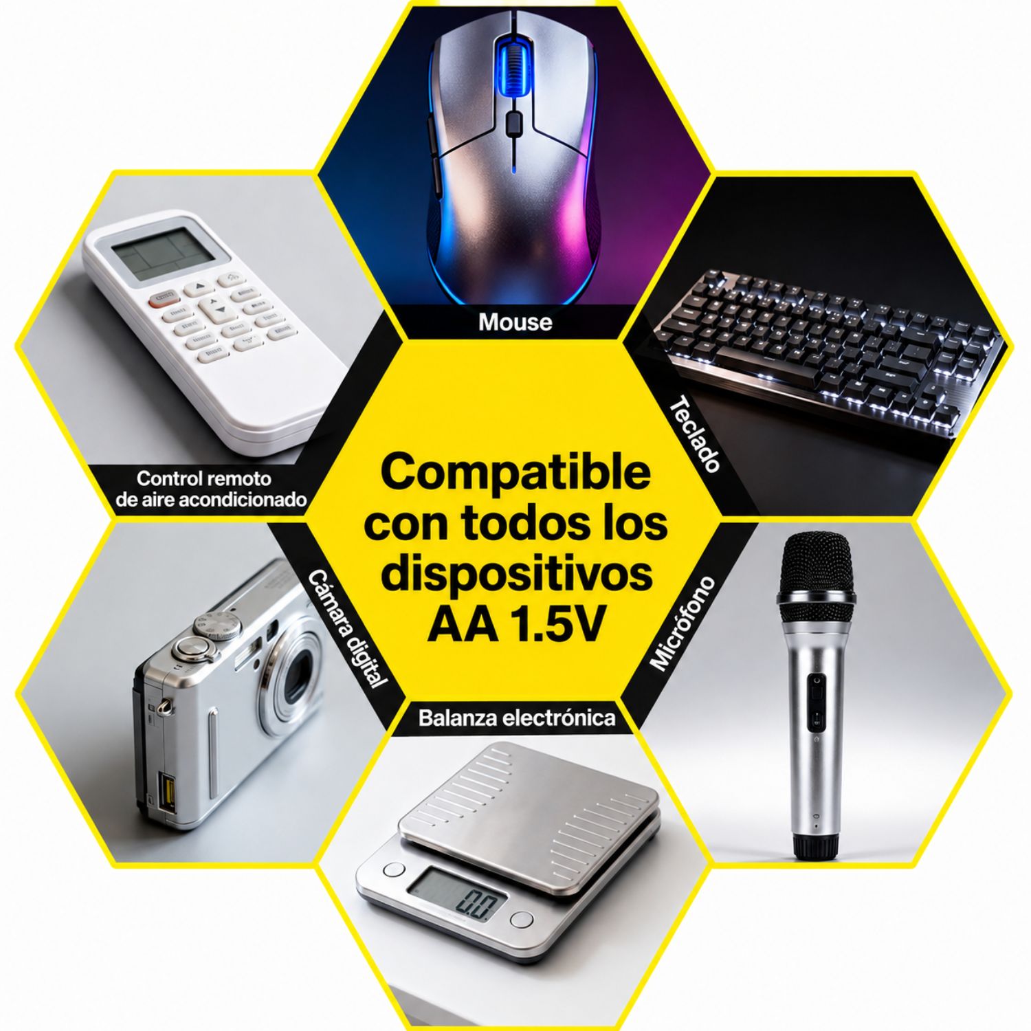 CARGADOR DE PILAS AA AAA USB-C CON 4 PILAS RECARGABLES AA 1.5V LIITOKALA CARGA INTELIGENTE - 6
