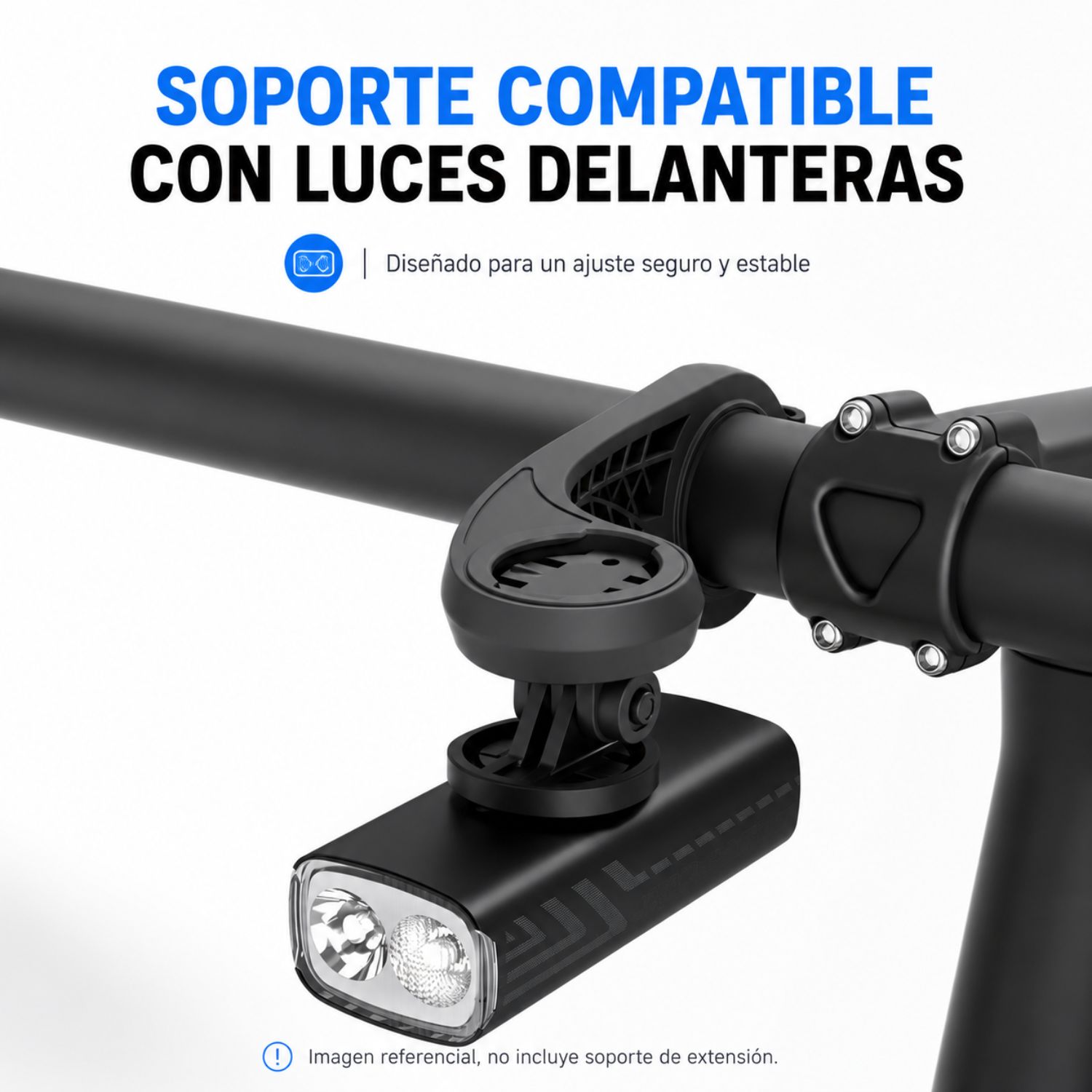LINTERNA DELANTERA PARA BICICLETA LED 2000 LÚMENES RECARGABLE USB TIPO C IPX6 5 MODOS - 6