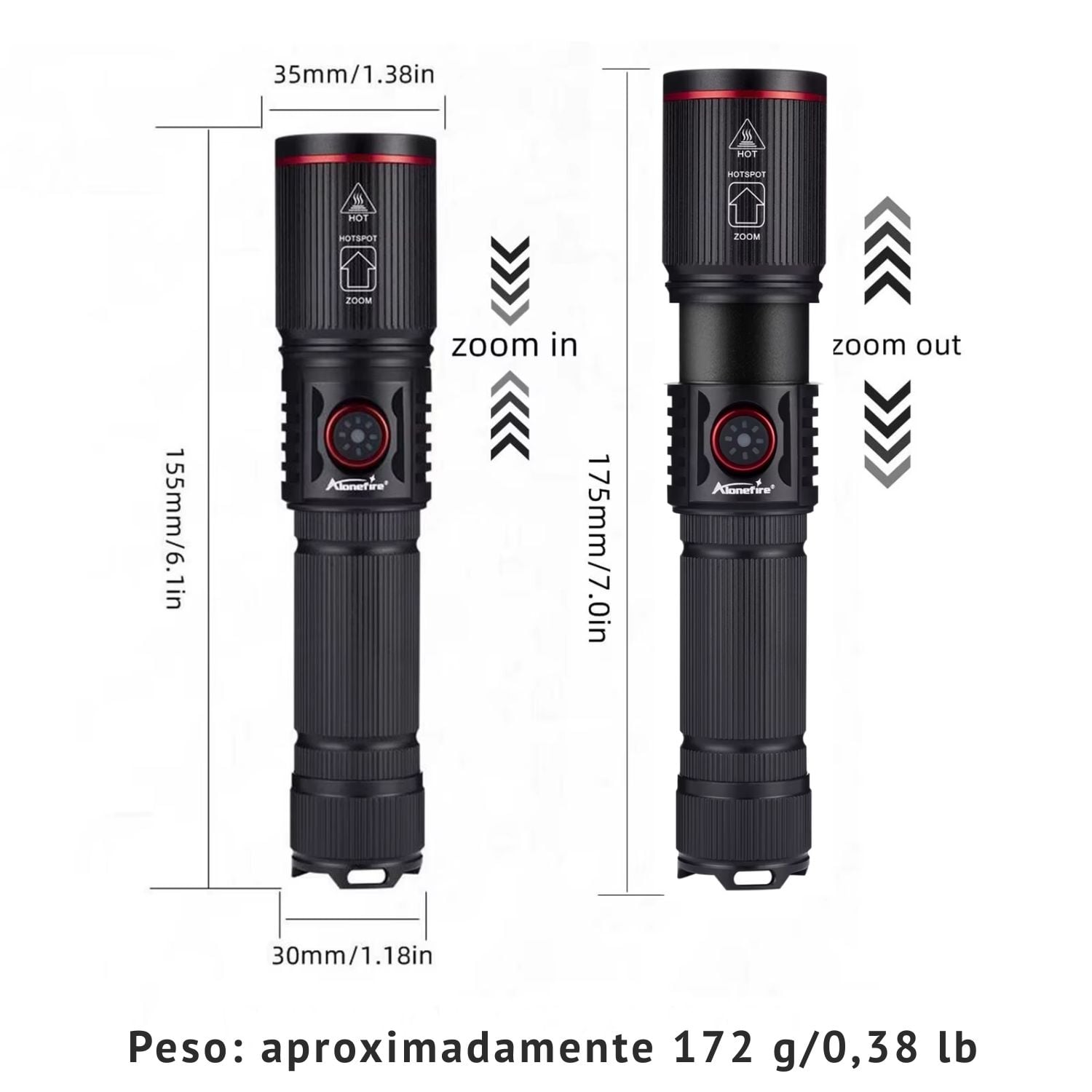 LINTERNA ULTRAVIOLETA 365NM PROFESIONAL PARA DETECCIÓN DE MANCHAS, BILLETES Y PASAPORTES SV96 - 2