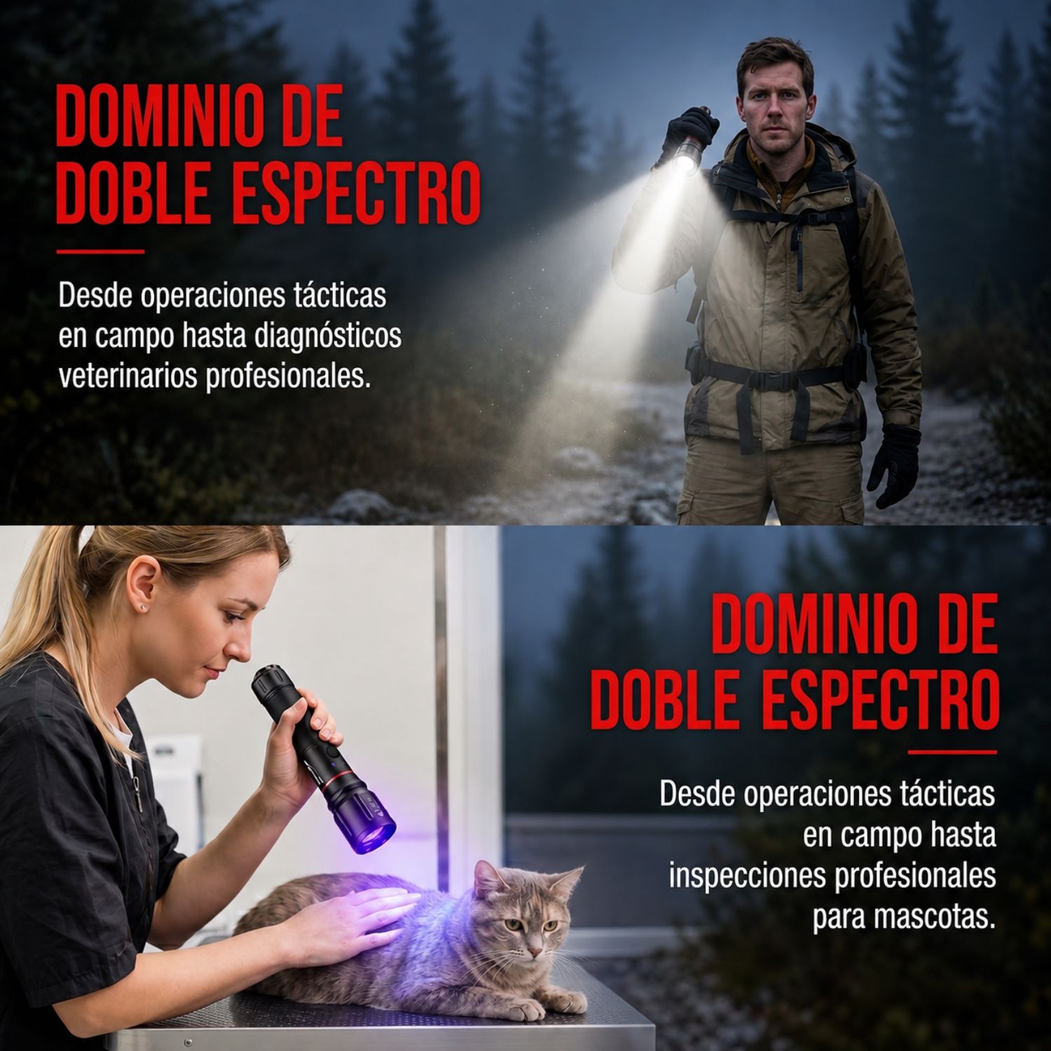 LINTERNA UV PROFESIONAL 365NM RECARGABLE 10W CON ZOOM PARA DETECTAR BILLETES MANCHAS Y FLUIDOS - 5