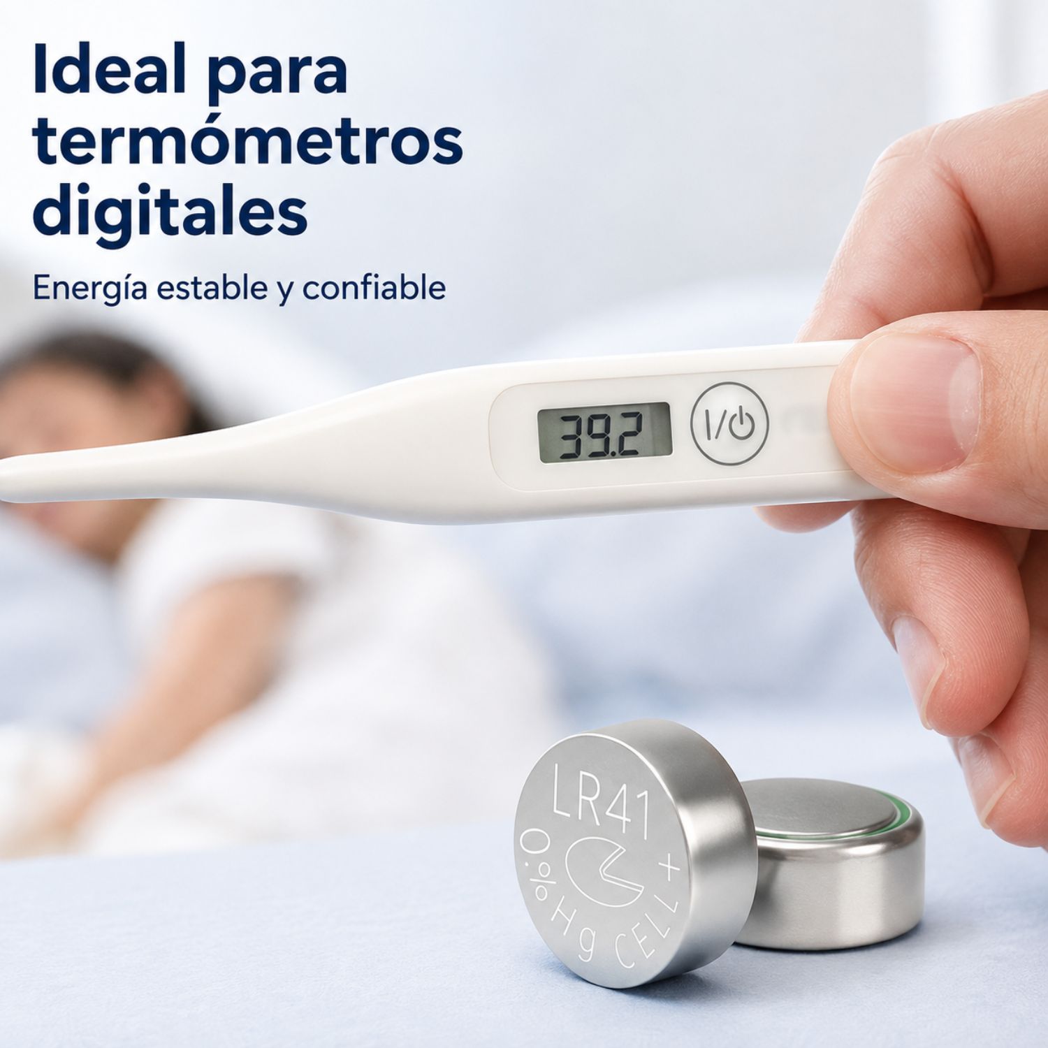 PILAS BOTÓN LR41 AG3 1.5V PACK DE 10 PARA TERMÓMETRO RELOJ JUGUETES Y PUNTERO LÁSER - 3