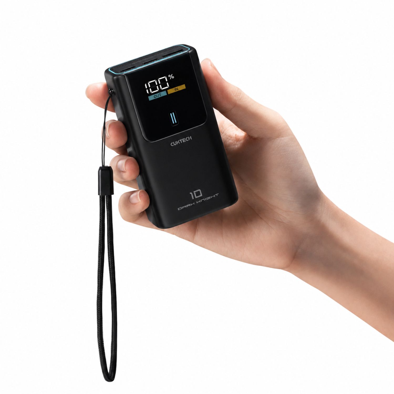 POWER BANK COMPACTO 10000MAH 55W CON PANTALLA DIGITAL Y 3 PUERTOS - 1