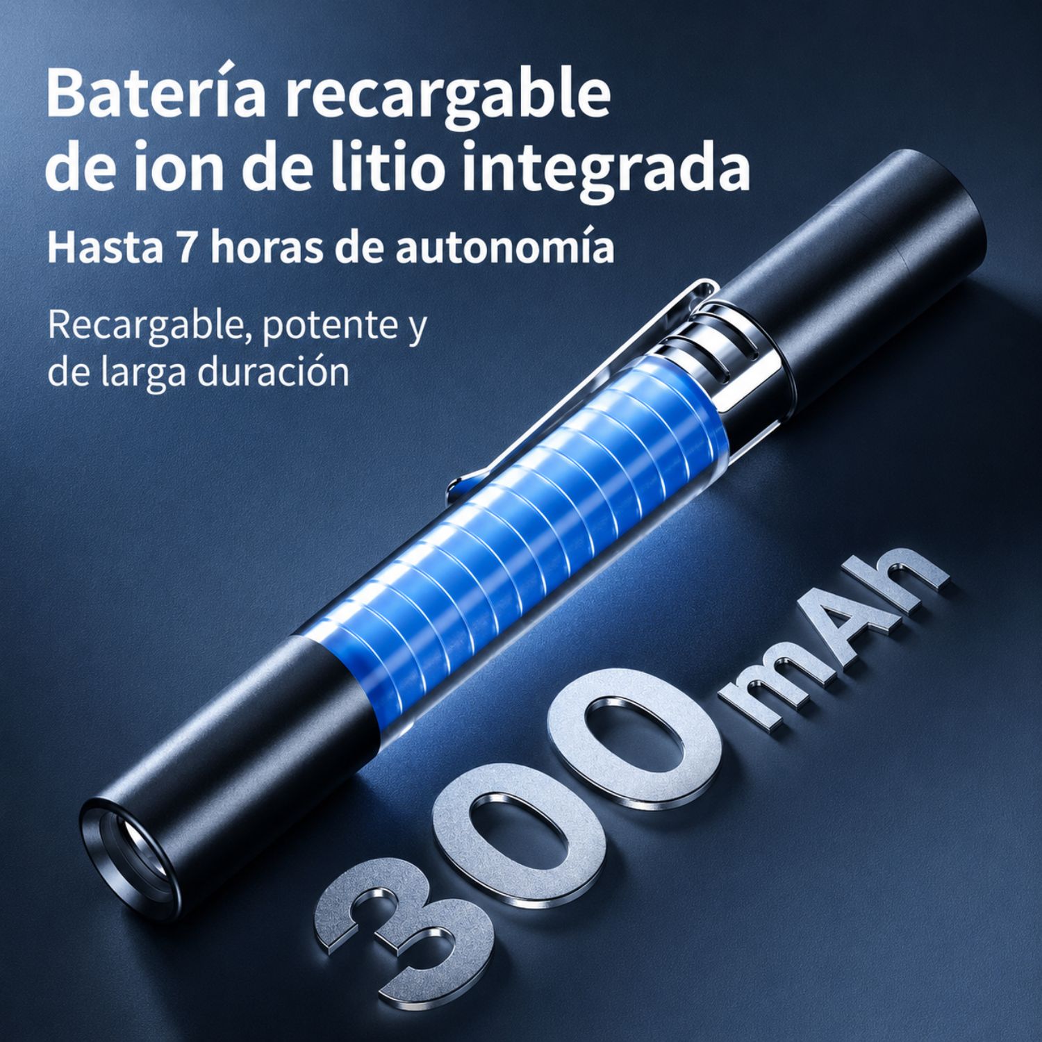 LINTERNA CLÍNICA LED DE 3 COLORES CON LUZ BLANCA 6500K CÁLIDA 3200K Y ULTRAVIOLETA 395NM - 5