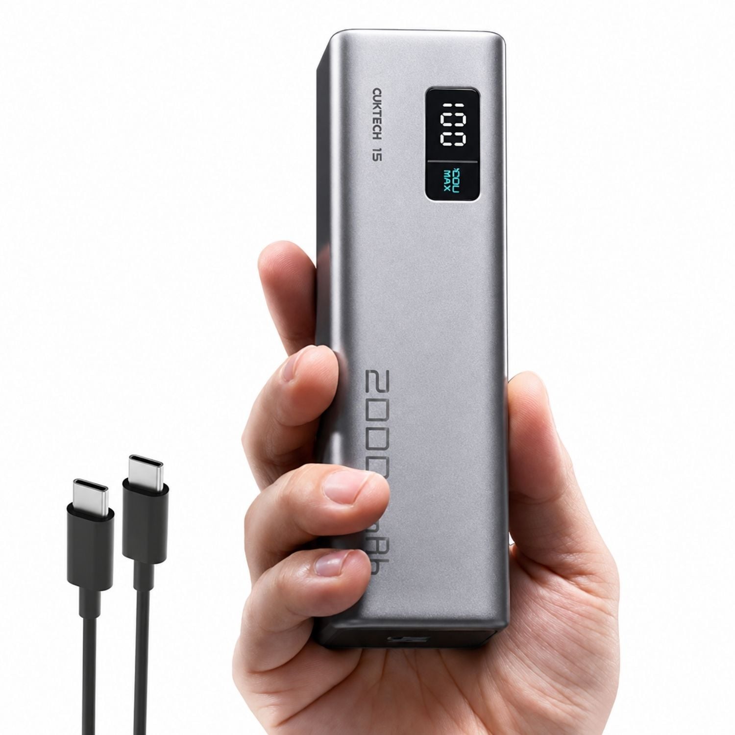 POWER BANK 20000MAH 85W USB-C PARA LAPTOP, MACBOOK, TABLET Y CELULAR CON PANTALLA DIGITAL - 1