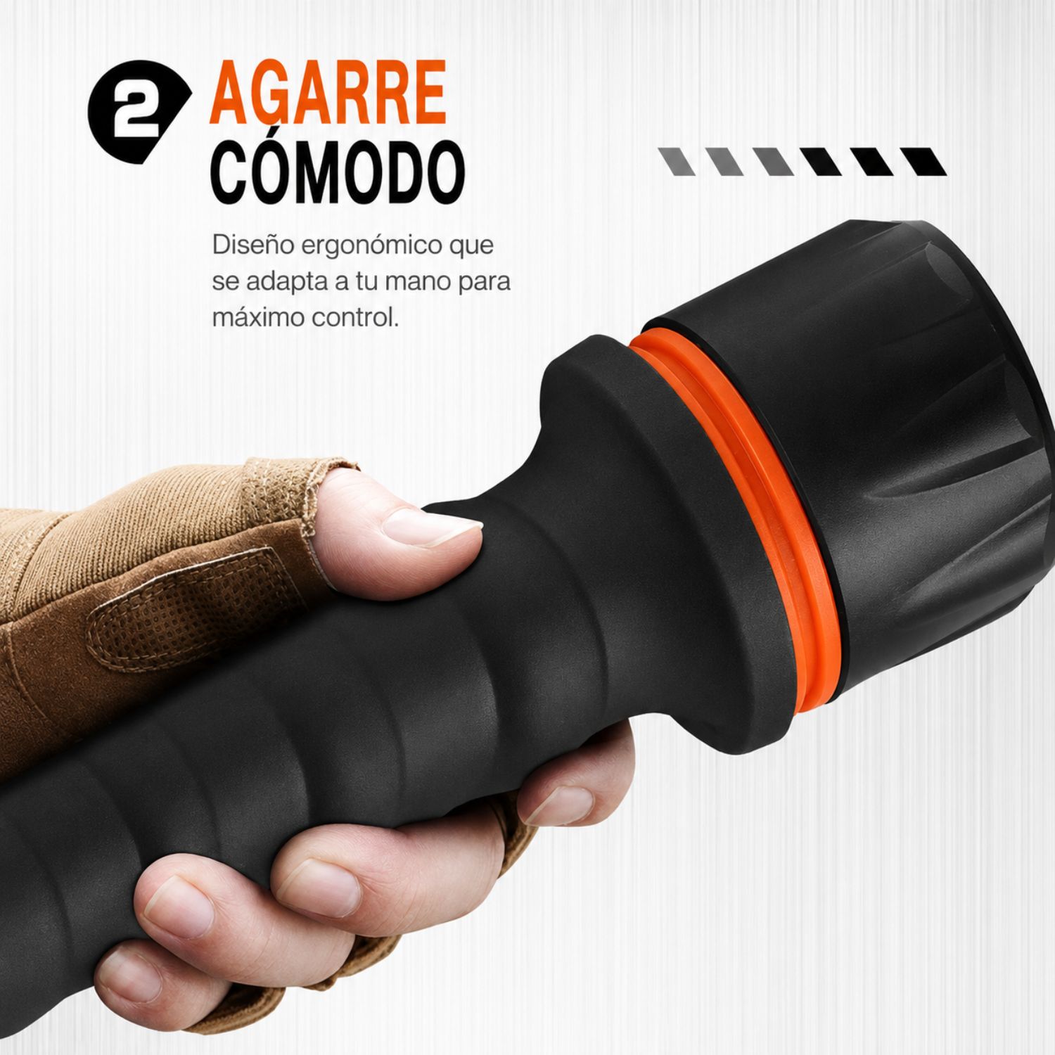 LINTERNA LED 3W RESISTENTE AL AGUA CON 7 LED DE ALTO BRILLO PARA EMERGENCIAS CAMPING PESCA Y USO DIARIO - 5