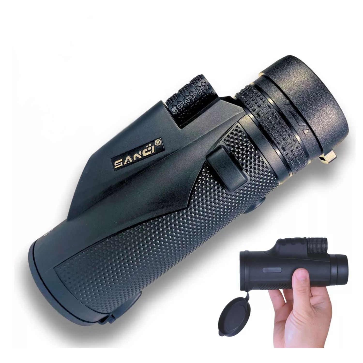 MONOCULAR TELESCOPIO SANCI 10X42 1000M COMPACTO PARA OBSERVACIÓN DE AVES Y PAISAJES - 1