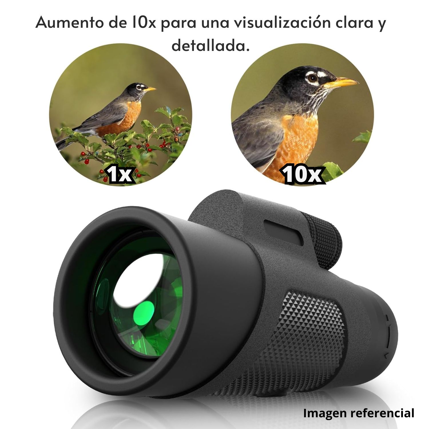 MONOCULAR TELESCOPIO SANCI 10X42 1000M COMPACTO PARA OBSERVACIÓN DE AVES Y PAISAJES - 2
