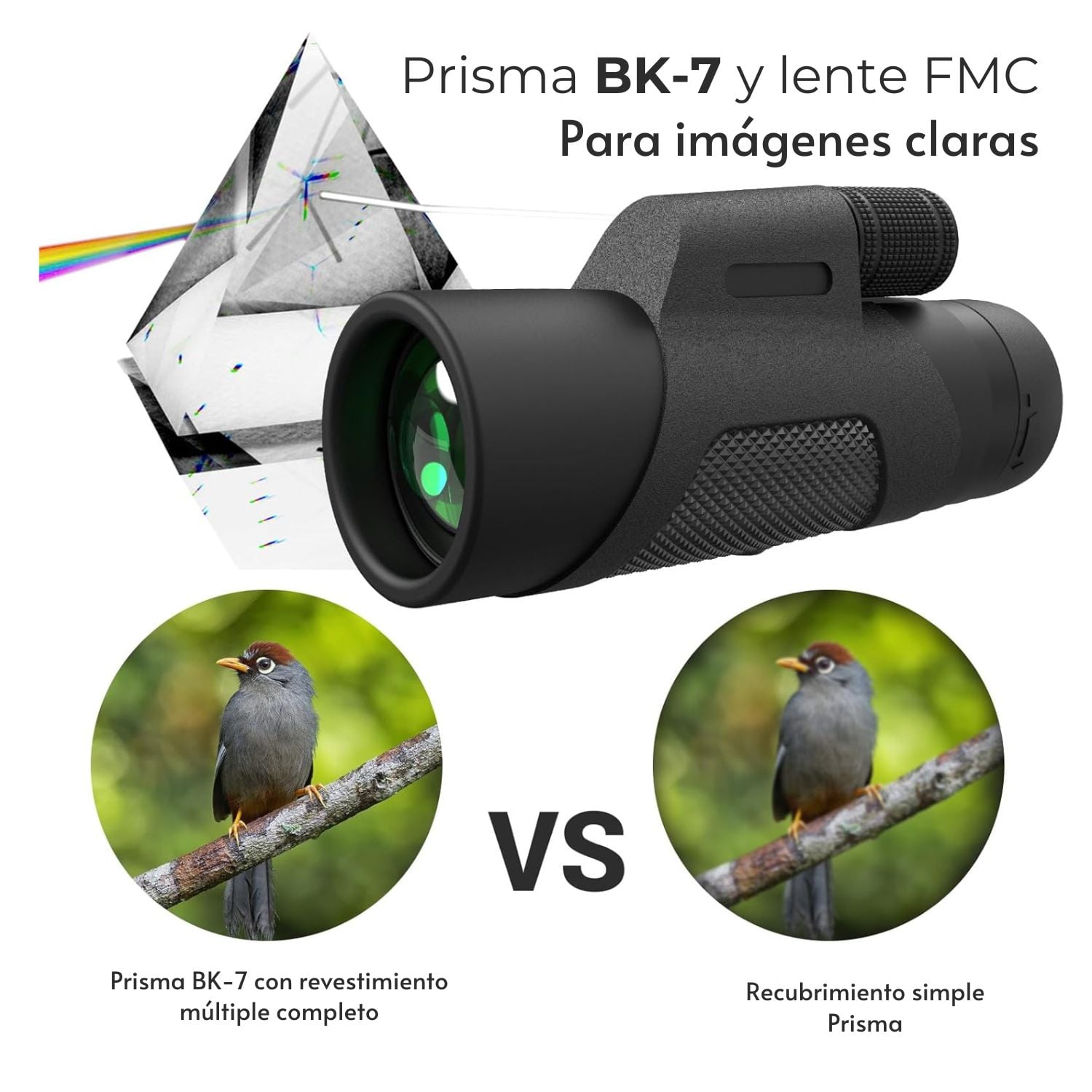 MONOCULAR TELESCOPIO SANCI 10X42 1000M COMPACTO PARA OBSERVACIÓN DE AVES Y PAISAJES - 8