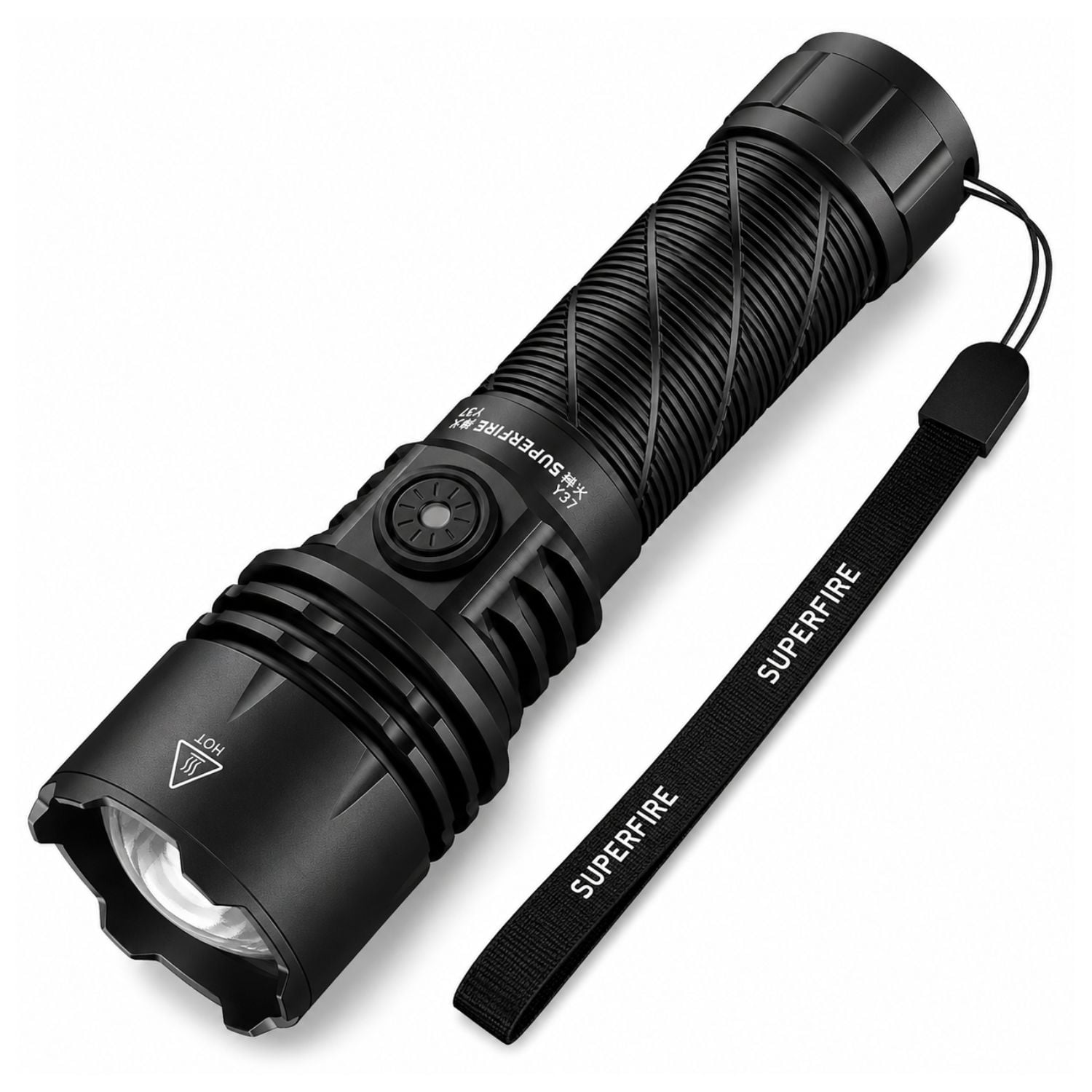 LINTERNA TÁCTICA RECARGABLE 950LM LARGO ALCANCE 650M USB-C CON ZOOM AJUSTABLE Y 5 MODOS - 1