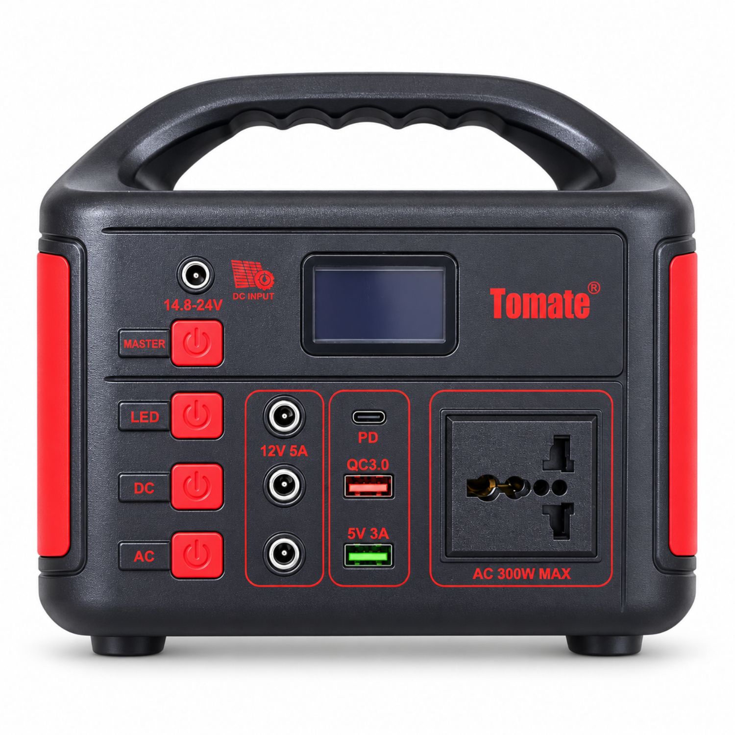 ESTACIÓN DE ENERGÍA PORTÁTIL 300W LIFEPO4 256WH CON PANEL SOLAR 40W Y USB-C - 2
