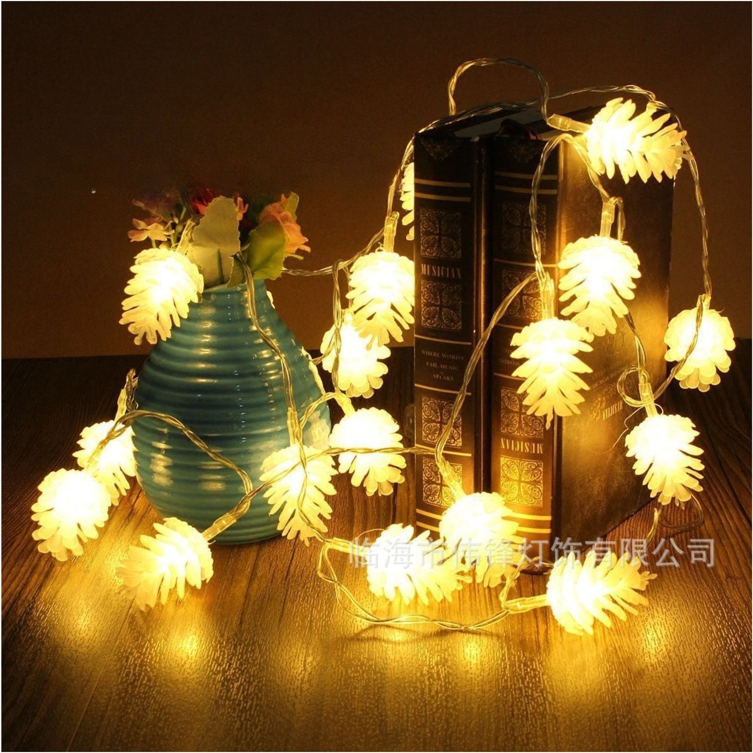 LUCES NAVIDEÑAS PIÑITAS 9 M LED ÁMBAR CÁLIDO BAJO CONSUMO PARA INTERIORES - 3