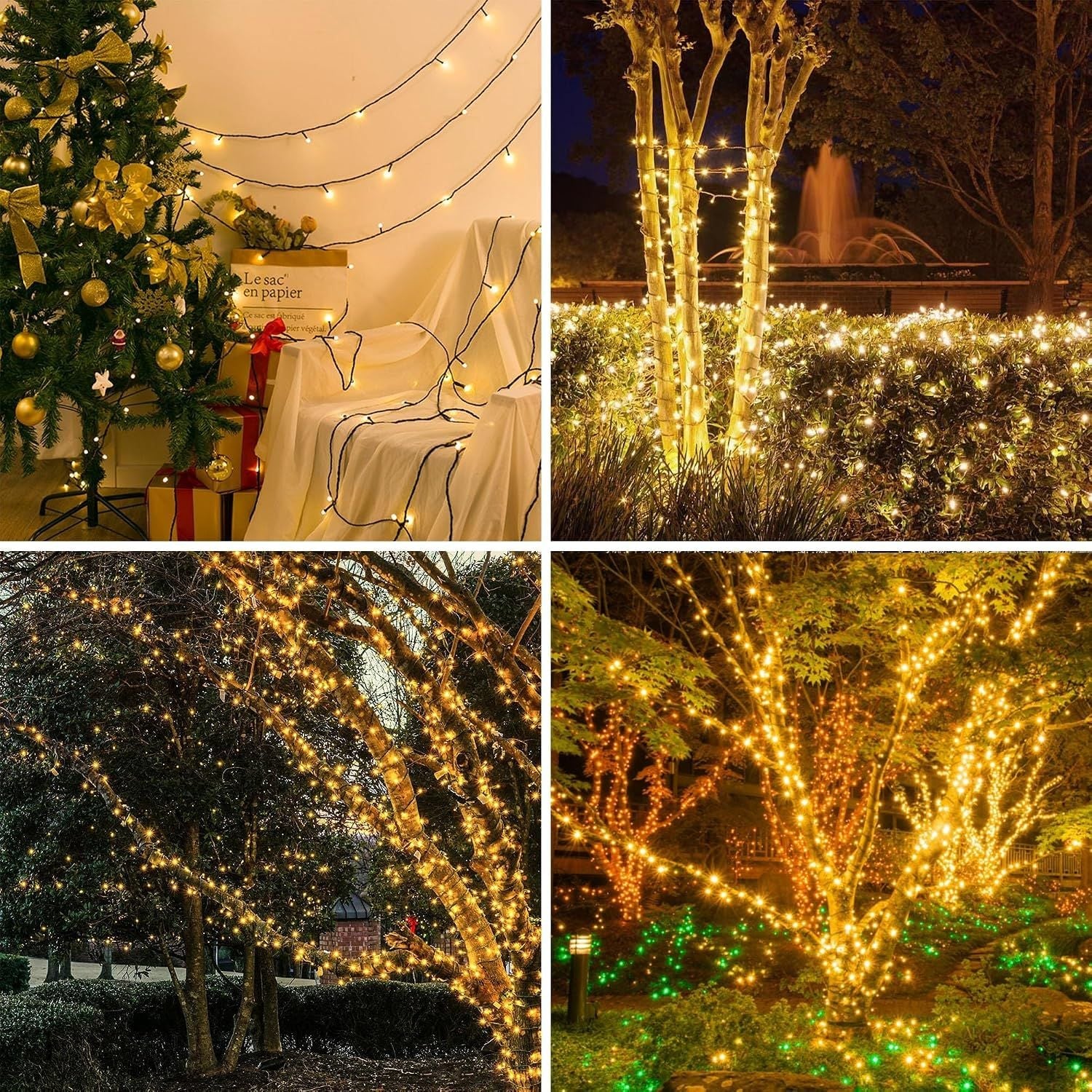 LUCES NAVIDEÑAS 100 METROS 1000 LED BLANCO CÁLIDO LINEALES EN CARRETE - 5