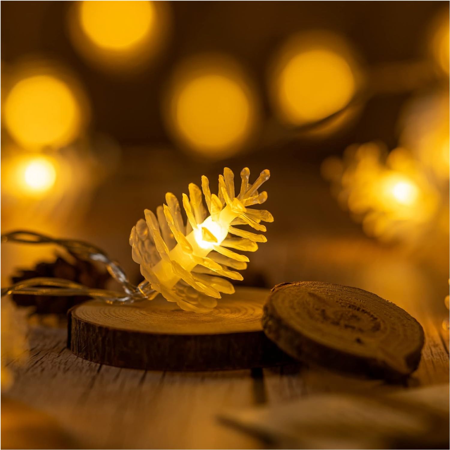 PACK 3 LUCES NAVIDEÑAS CINTA LED DORADA 10 METROS USB 5V 8 MODOS - 4