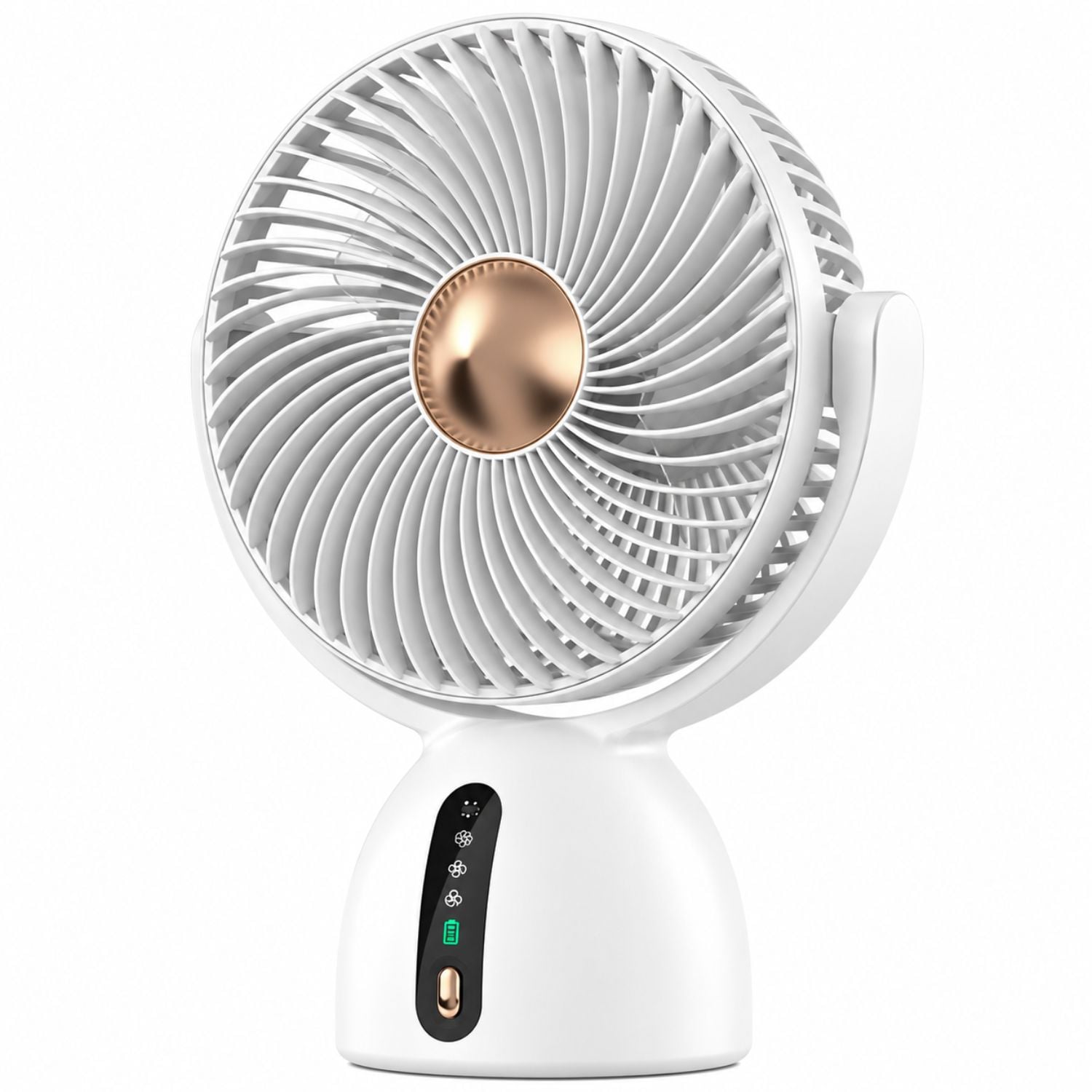 VENTILADOR DE ESCRITORIO USB RECARGABLE CON 4 VELOCIDADES, MOTOR  SILENCIOSO - 1