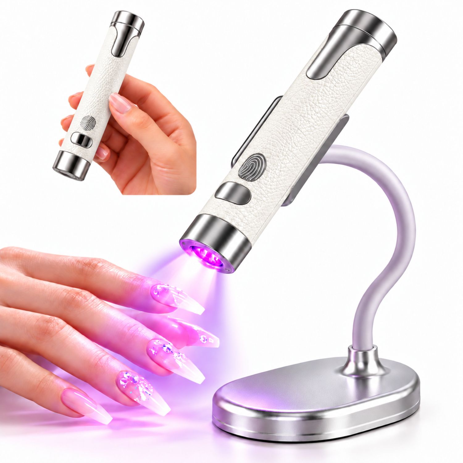 LÁMPARA UV LED PARA UÑAS DE GEL 6W PORTÁTIL RECARGABLE CON SENSOR ...