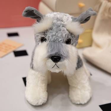 PELUCHE PERRO SCHNAUZER (GRANDE) - 1