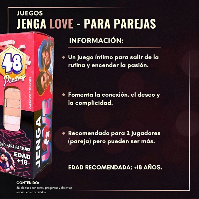 JENGA PARA PAREJA - JENGA PARA ADULTOS - JENGA LOVE - 2