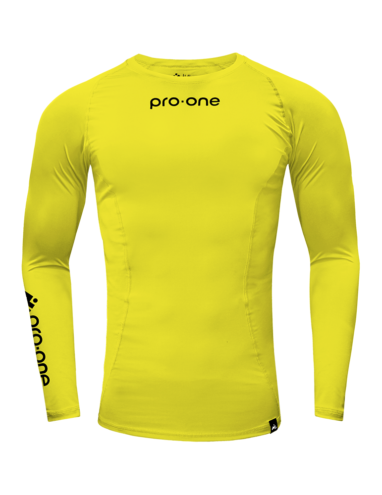 POLO PRO-ONE AMARILLO LICRA COMPRESSOR - 1