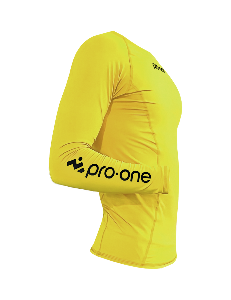 POLO PRO-ONE AMARILLO LICRA COMPRESSOR - 2