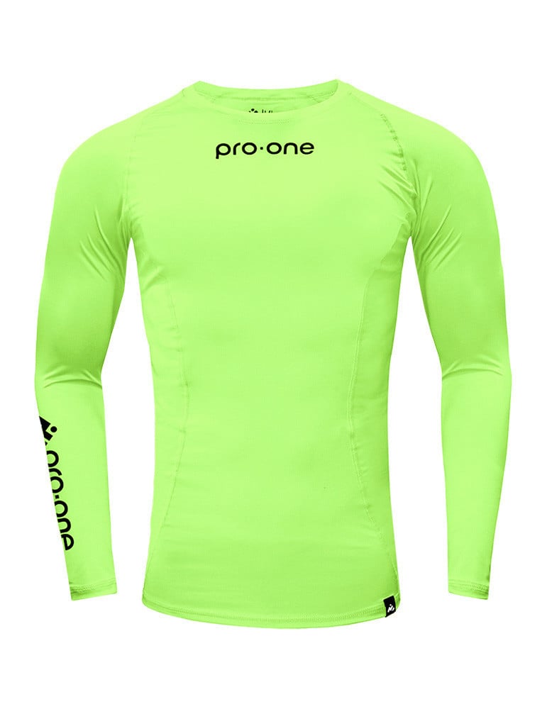 POLO UNISEX PRO-ONE AMARILLO NEON LICRA COMPRESSOR - 1