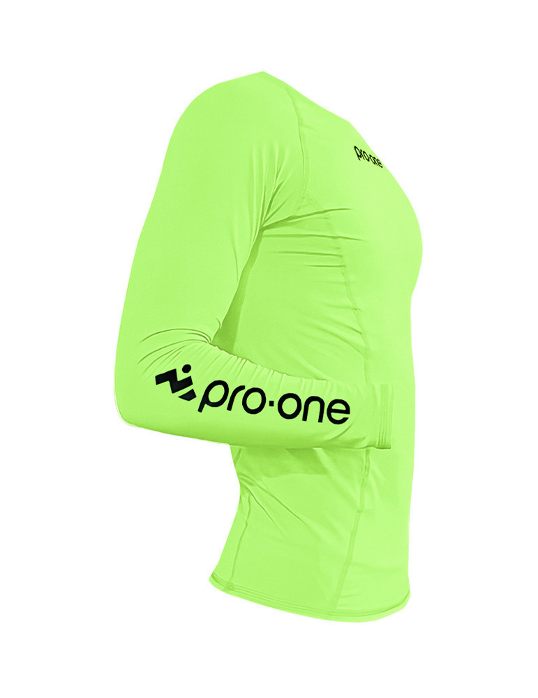 POLO UNISEX PRO-ONE AMARILLO NEON LICRA COMPRESSOR - 2