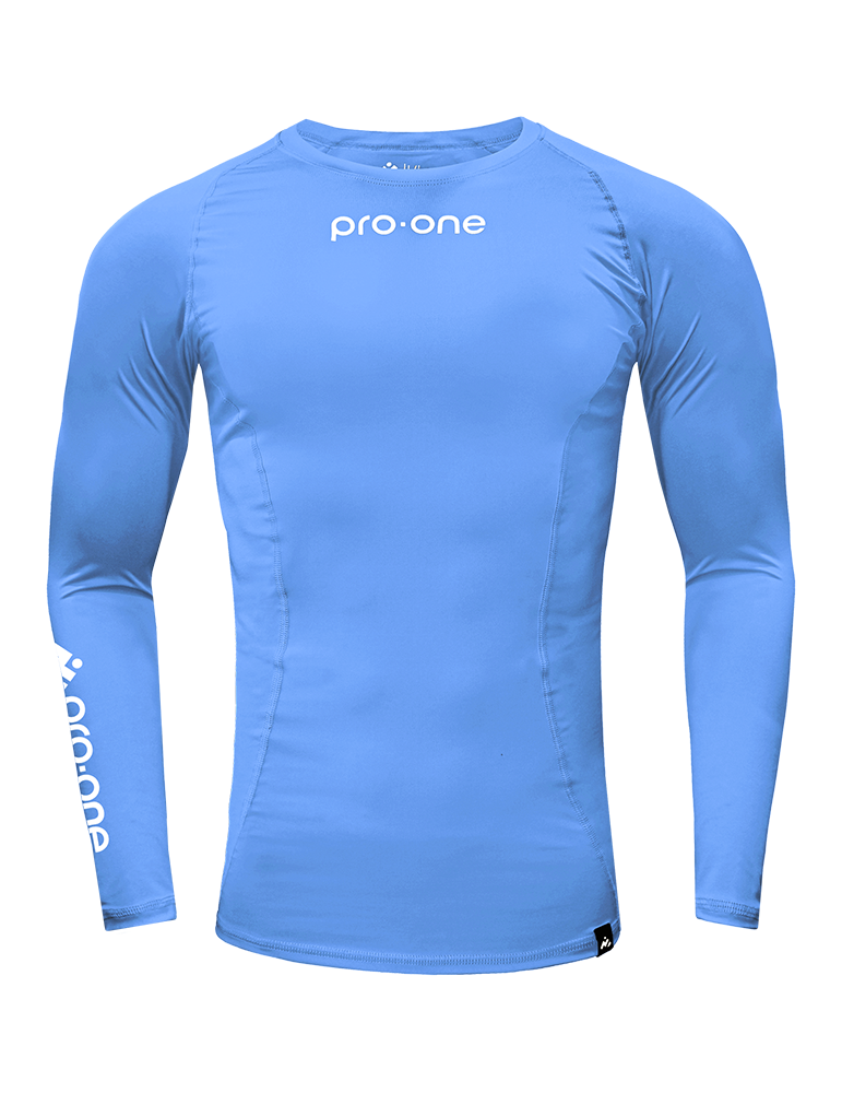 POLO UNISEX PRO-ONE CELESTE LICRA COMPRESSOR CRISTAL - 1