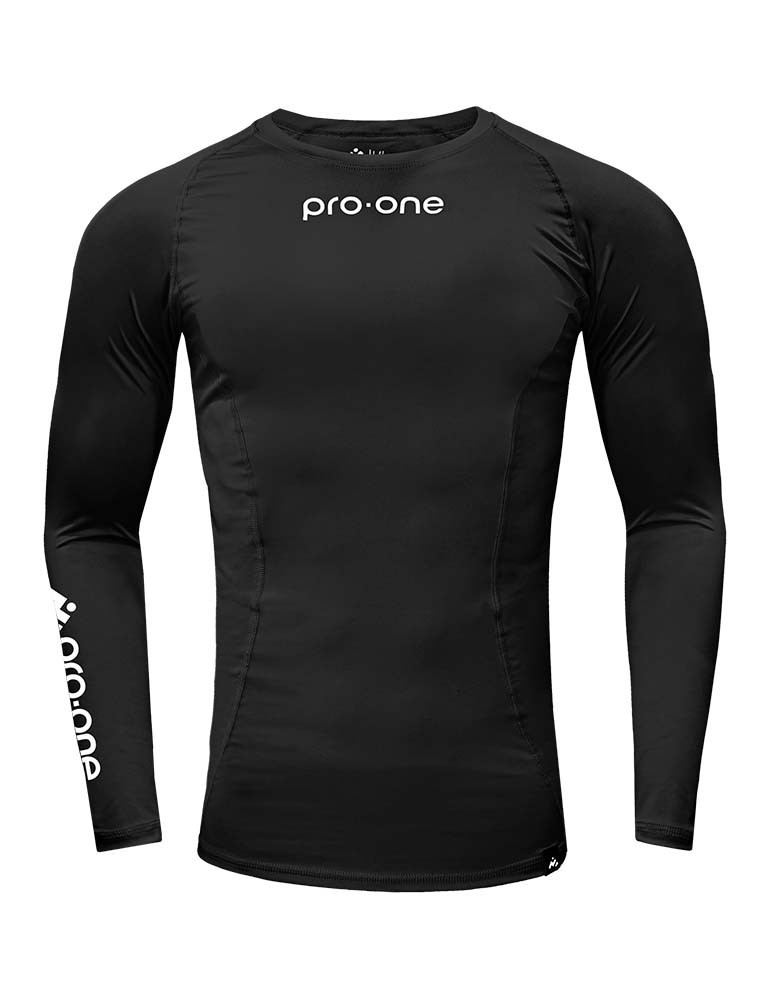 POLO LICRA UNISEX PRO-ONE NEGRO COMPRESSOR - 1