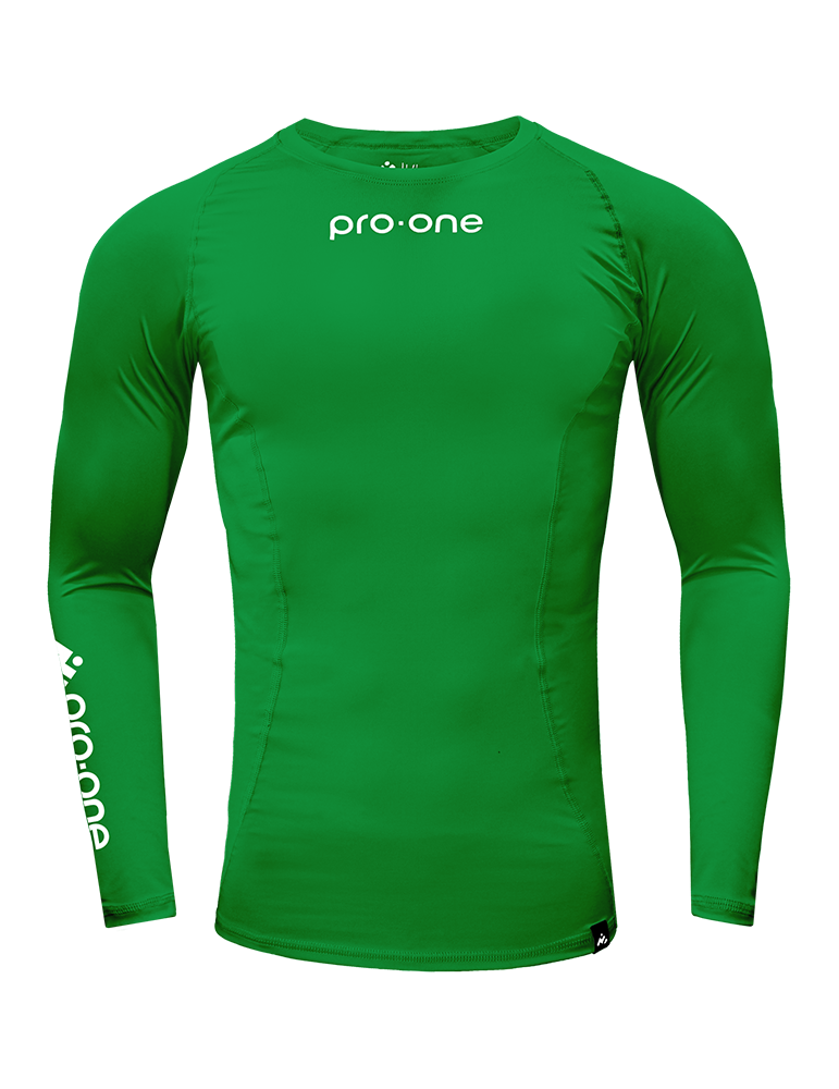 POLO LICRA UNISEX PRO-ONE VERDE COMPRESSOR - 1