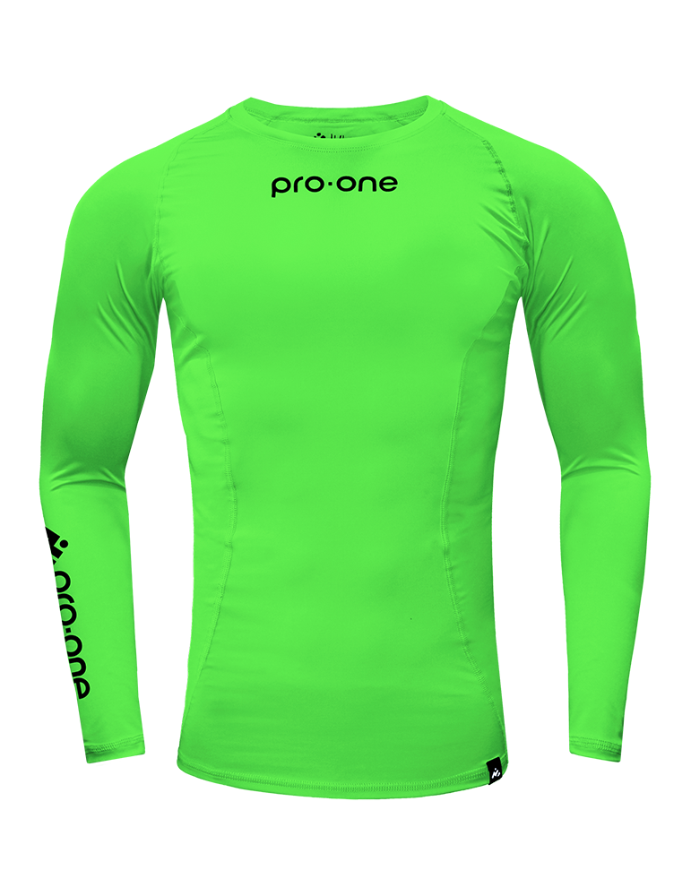 POLO UNISEX PRO-ONE VERDE CLARO LICRA COMPRESSOR VERDE NEON - 1