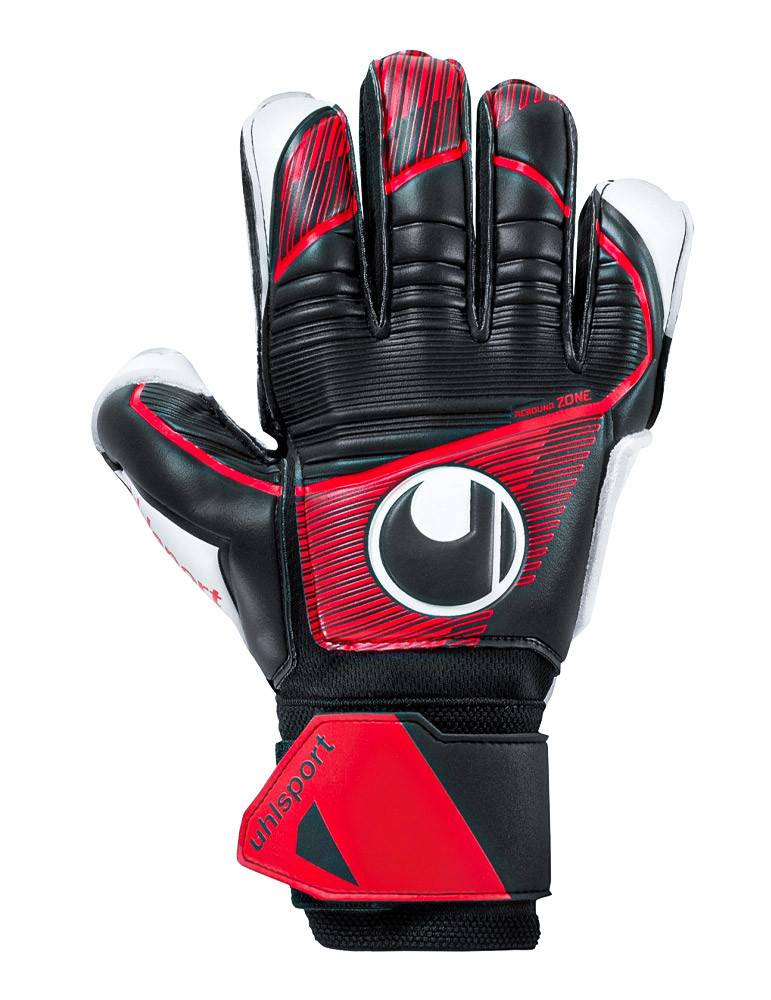 GUANTES UHLSPORT POWERLINE SOFT FLEX FRAME BLACK RED WHITE - 1