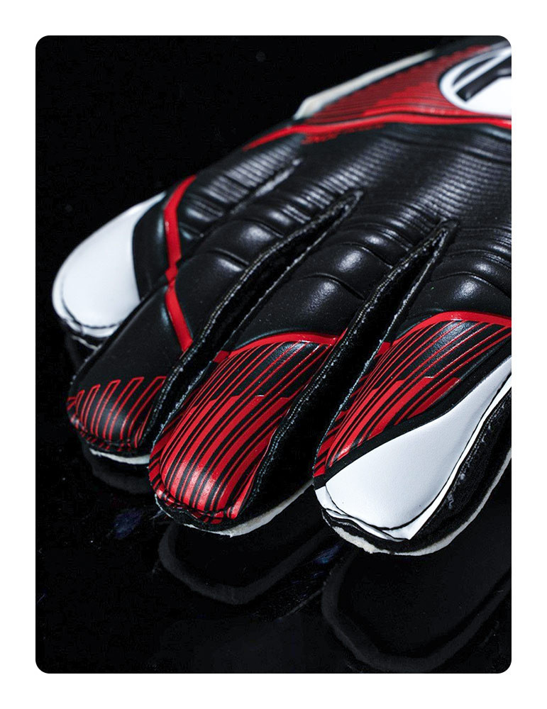 GUANTES UHLSPORT POWERLINE SOFT FLEX FRAME BLACK RED WHITE - 3