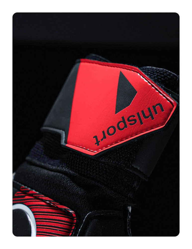 GUANTES UHLSPORT POWERLINE SOFT FLEX FRAME BLACK RED WHITE - 6