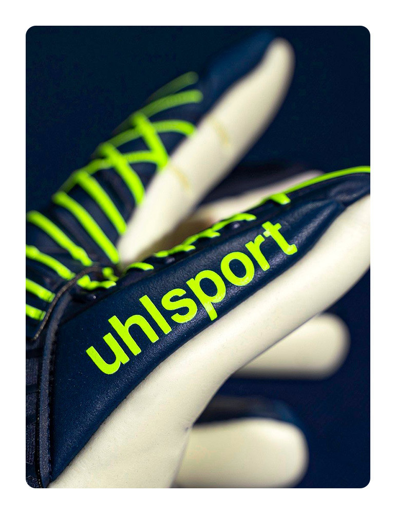 GUANTES UHLSPORT PREDICTION ABSOLUTGRIP HN NAVY WHITE FLUO YELLOW - 4