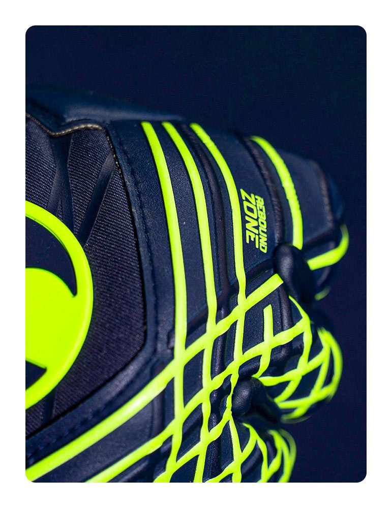 GUANTES UHLSPORT PREDICTION ABSOLUTGRIP HN NAVY WHITE FLUO YELLOW - 5