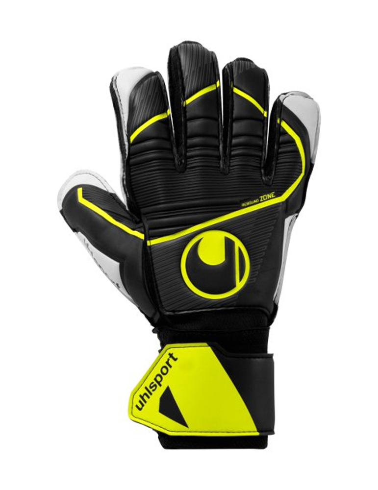 GUANTES UHLSPORT SOFT FLEX FRAME JR. BLACK FLUO YELLOW - 1