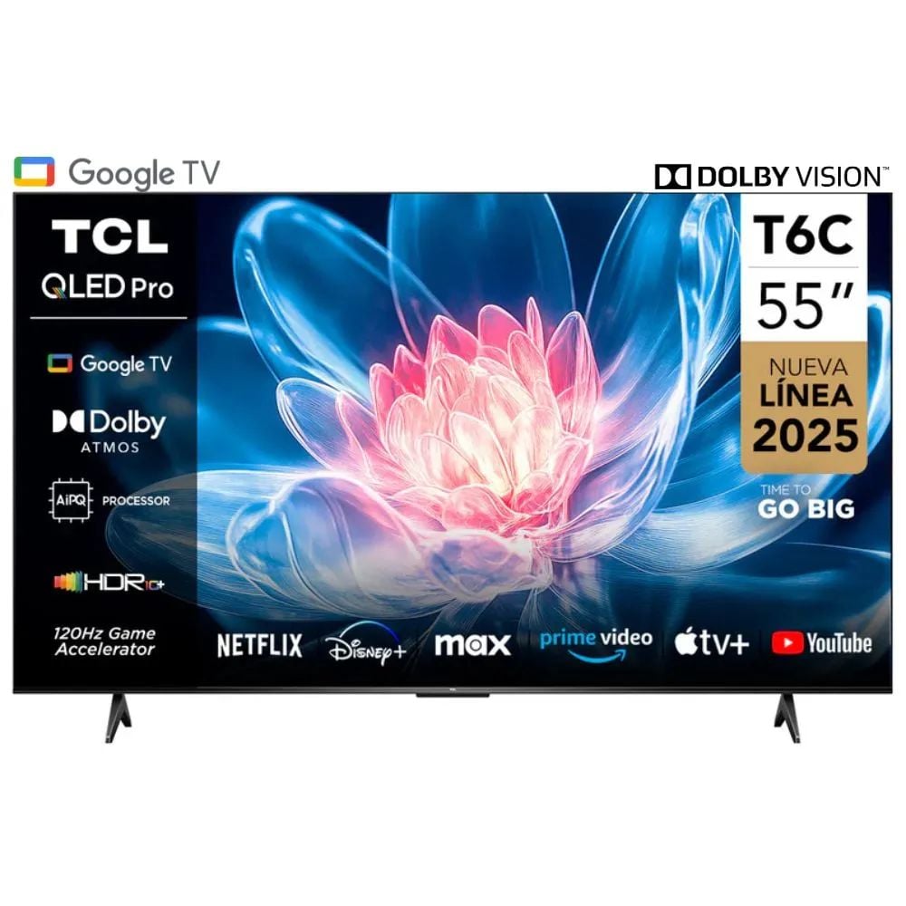 TELEVISOR SMART TV 55 TCL 4K UHD QLED 55T6C - 1