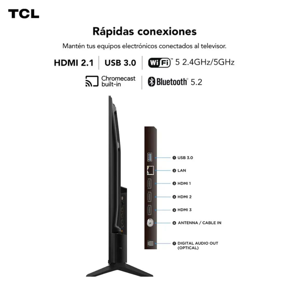 TELEVISOR SMART TV 55 TCL 4K UHD QLED 55T6C - 4